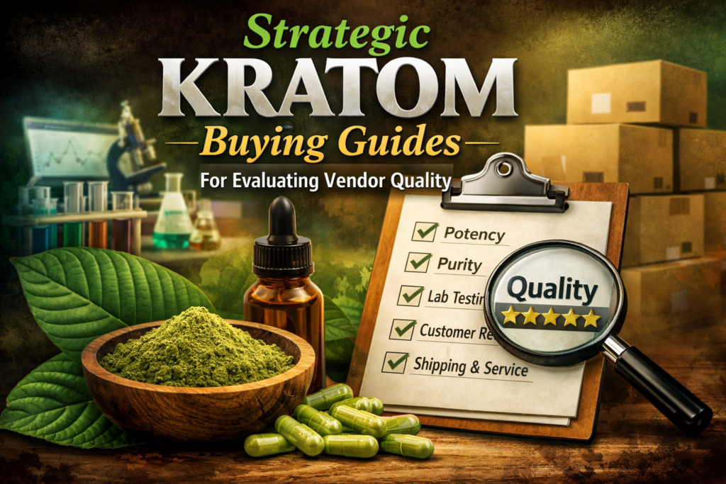 Strategic Kratom Buying Guides For Evaluating Vendor Quality